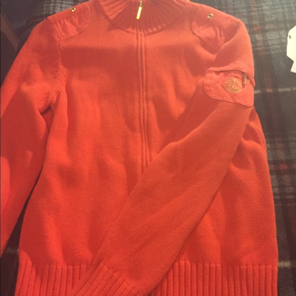 Polo zip up and gold true religion jacket
